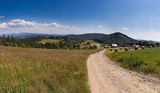 Cieślar - panorama na E, S i W