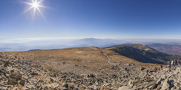 Babia Góra - widok na Orawę - panorama