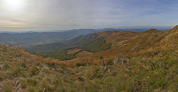 10. Widok z Tarnicy w stronę Szerokiego Wierchu