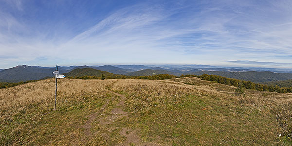 1. Panorama 270 st  z Bukowego Berda