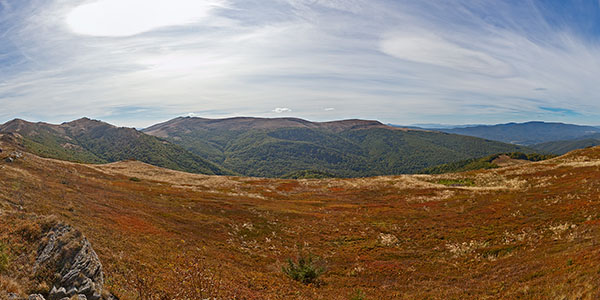 3. Panorama z Bukowego Berda w stronę Szerokiego Wierchu