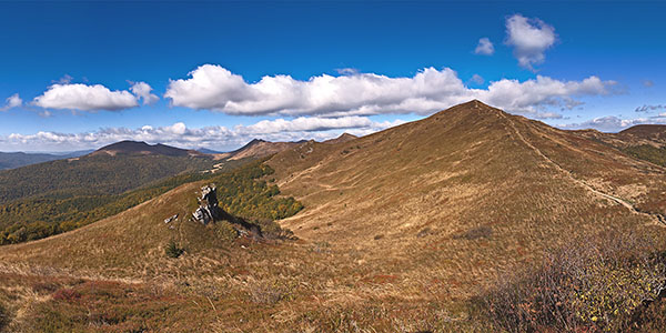 2. Rozsypaniec - widok na Halicz