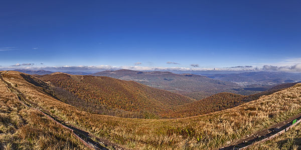 Panorama z Wielkiej Rawki - widok na północ