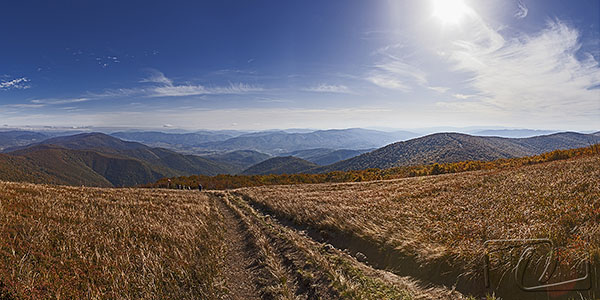 Panorama z Wielkiej Rawki - widok na wschód